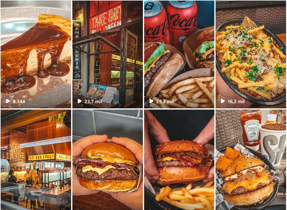 Momentos, pratos e ambiente da Pão com Carne